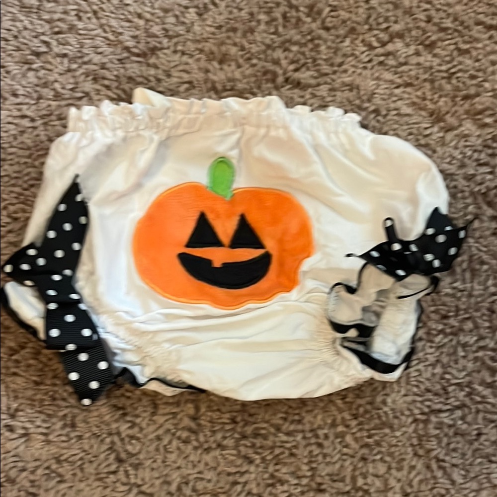 Halloween Pumpkin Baby Bloomers